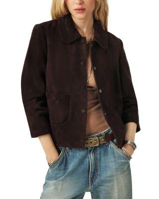 Suede Collared Jacket by BA&SH