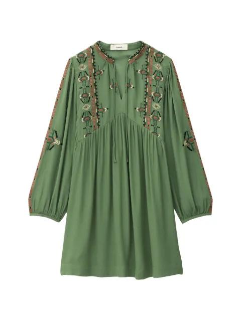 Telma embroidered V-neck dress by BA&SH