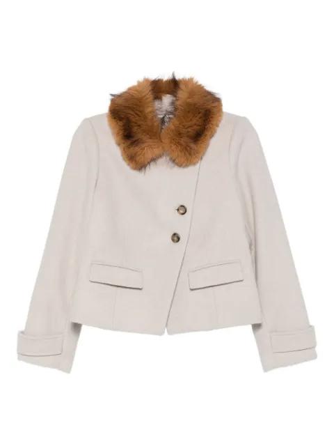 Terry button-fastening coat by BA&SH