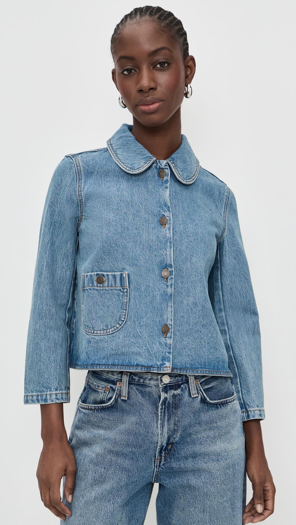 Tiny Denim Jacket by BA&SH