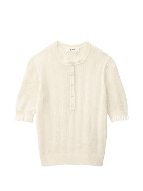 Viola ruffled polo top by BA&SH