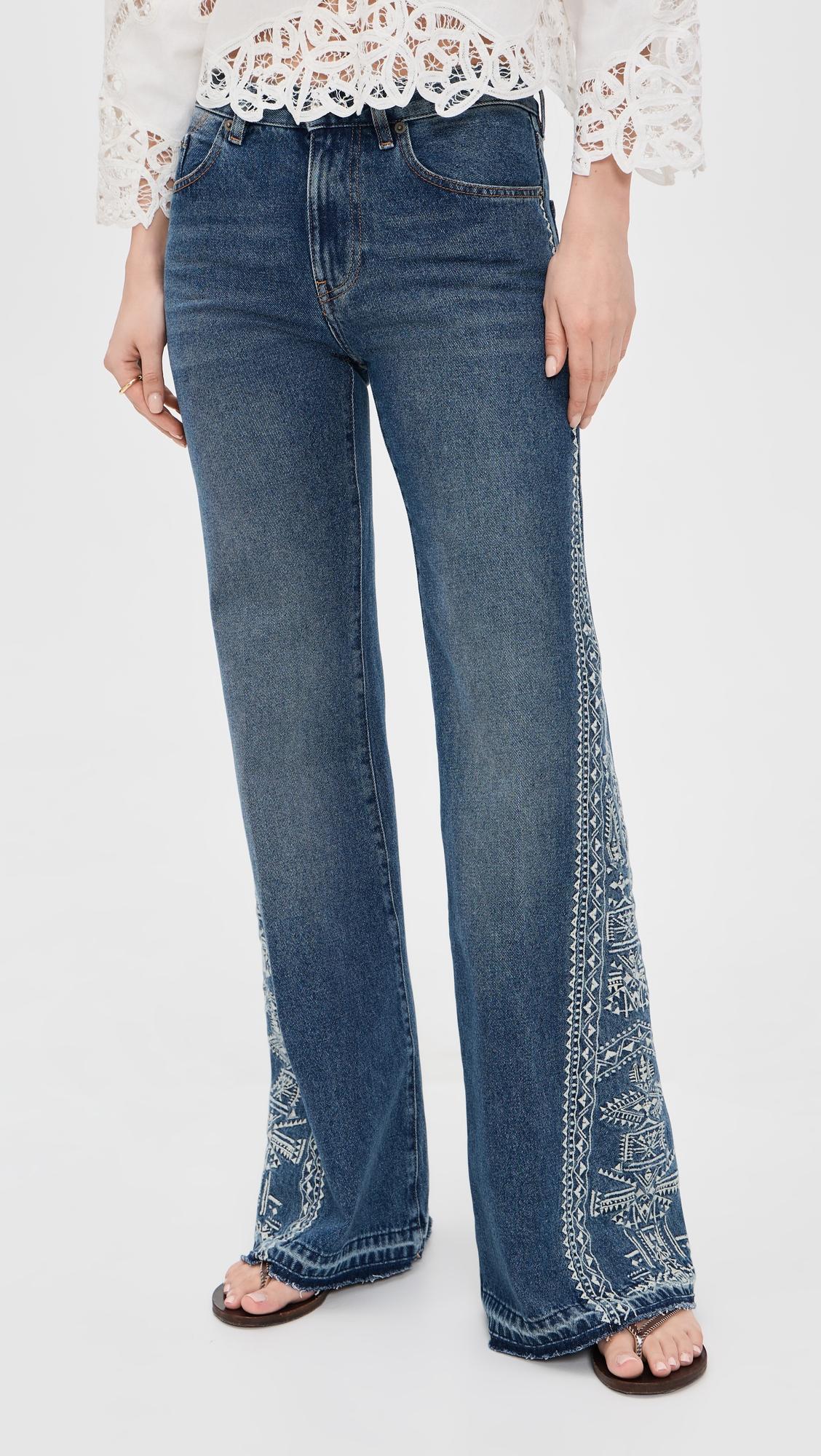 Vivy Embroidered Jeans by BA&SH
