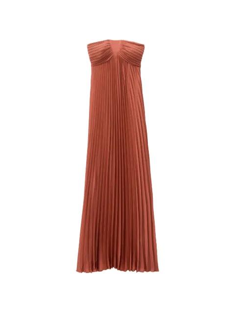 Willow pleated strapless dress by BA&SH