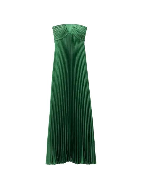 Willow pleated strapless dress by BA&SH