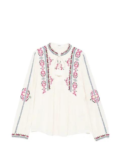 embroidered tassel blouse by BA&SH