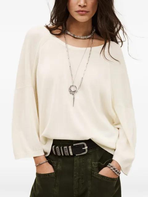 open-back buttoned sweater by BA&SH