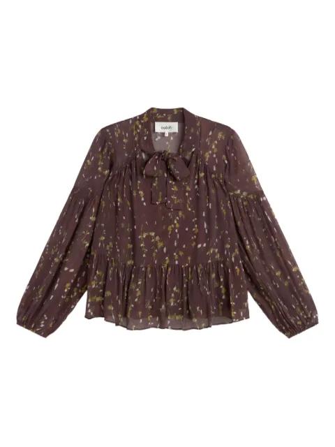 pussy bow-collar tiered blouse by BA&SH