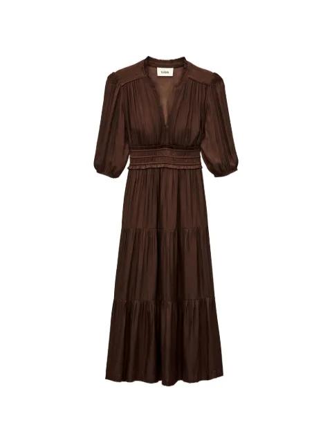 shirred tiered dress by BA&SH
