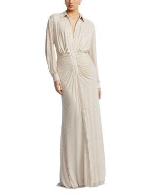 Embellished Shirt Gown by BCBGMAXAZRIA