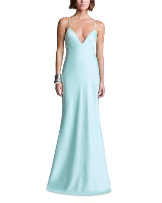 Faith Plunging Neck Gown by BCBGMAXAZRIA