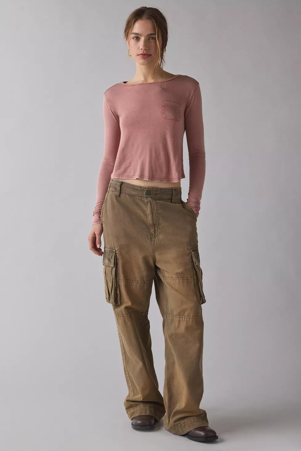 BDG Bowery Harper Jersey Knit Long Sleeve Tee by BDG