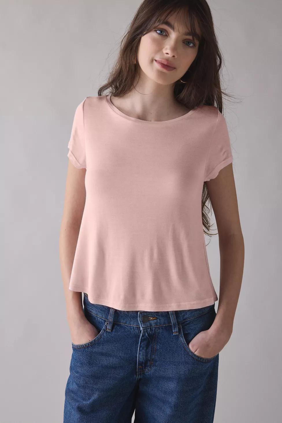 BDG Bowery Marlow Jersey Knit Short Sleeve Baby Tee by BDG