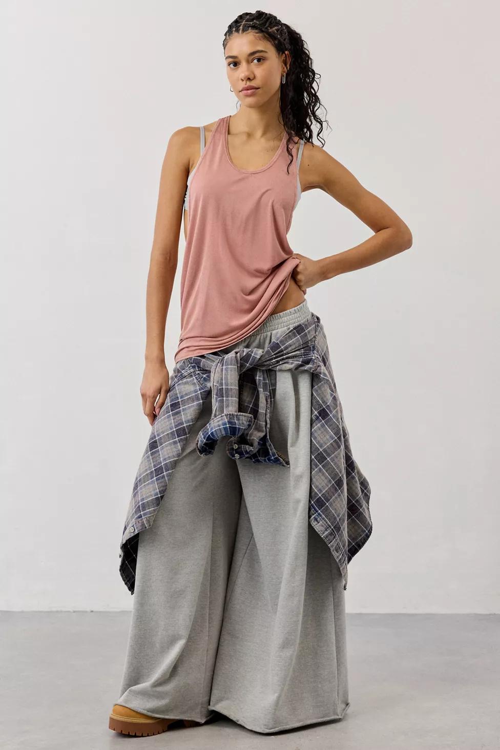 BDG Bowery Reese Jersey Knit Relaxed Racerback Tank Top by BDG