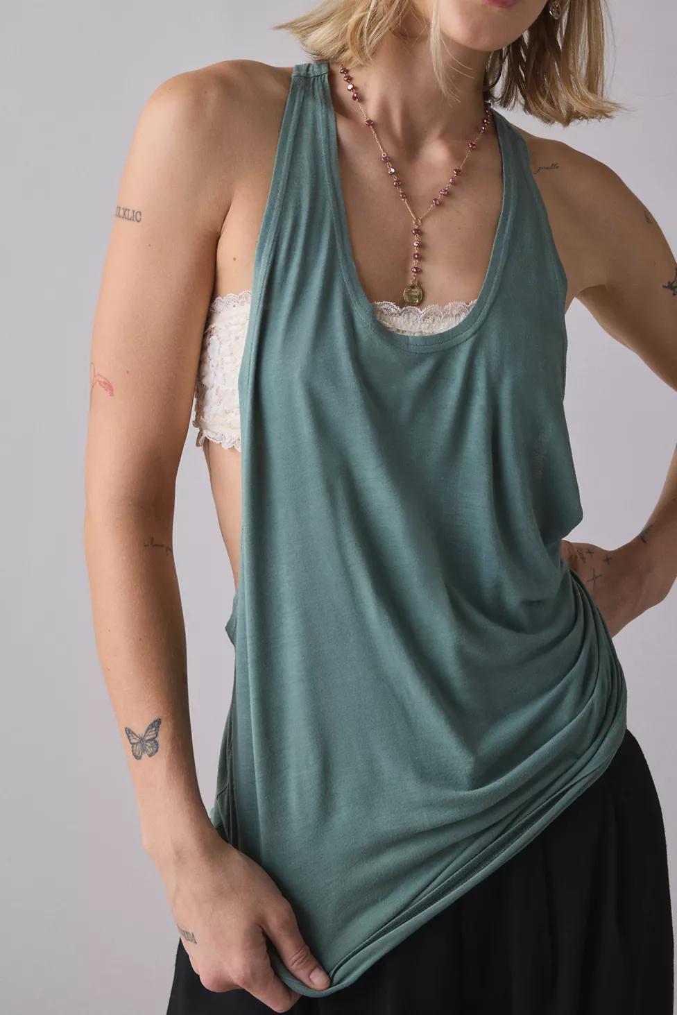 BDG Bowery Reese Jersey Knit Relaxed Racerback Tank Top by BDG