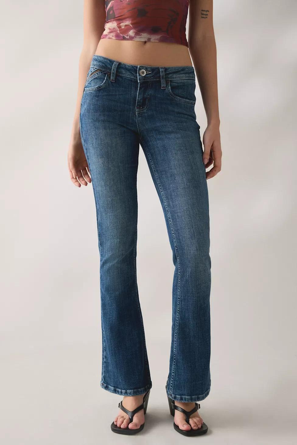 BDG Brooke Embellished Back Pocket Low-Rise Flare Jeans by BDG