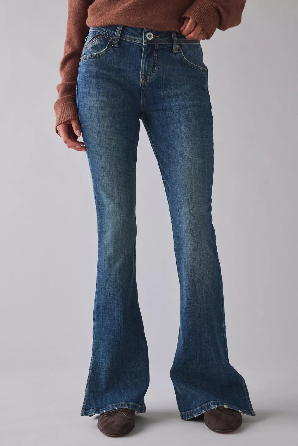 BDG Brooke Split Hem Low-Rise Flare Jeans by BDG