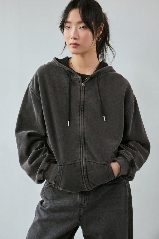 BDG Dusty Oversized Zip Up Hoodie Sweatshirt by BDG