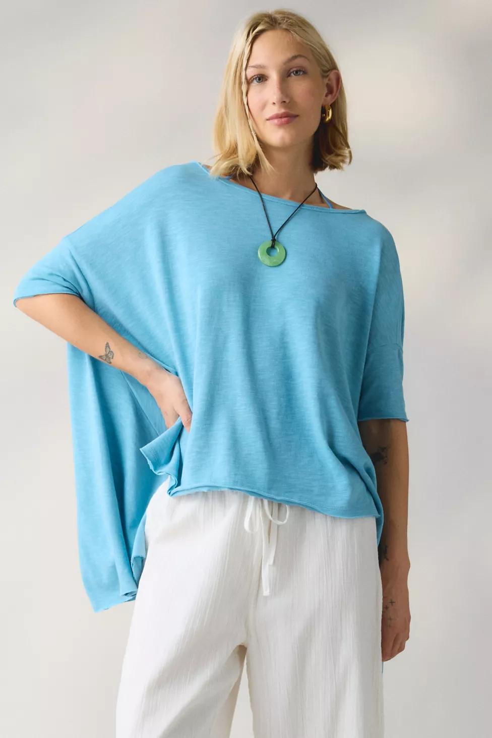 BDG Frannie Flounce Boatneck Oversized Tee by BDG
