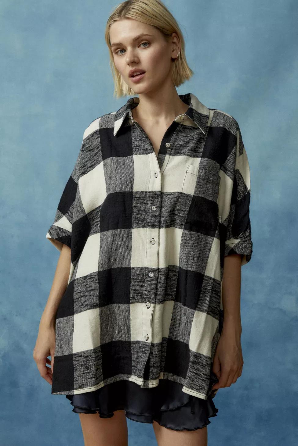 BDG Head Over Heels Flannel Button-Down Shirt by BDG BDG Head Over Heels Flannel Button-Down Shirt by BDG