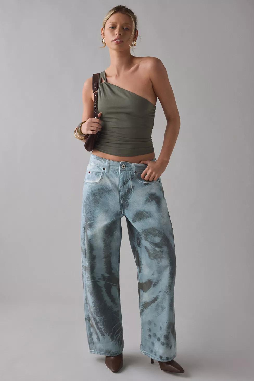 BDG Jaya Printed Baggy Boyfriend Jeans by BDG