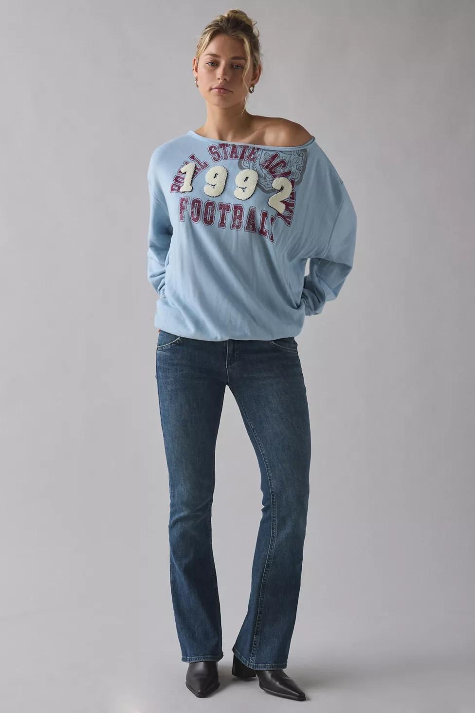 BDG Jessa Graphic Off-The-Shoulder Pullover by BDG
