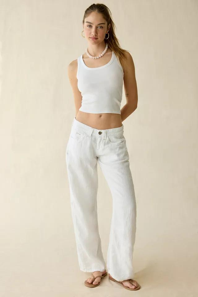 BDG Kayla Linen Low-Rise Pants by BDG