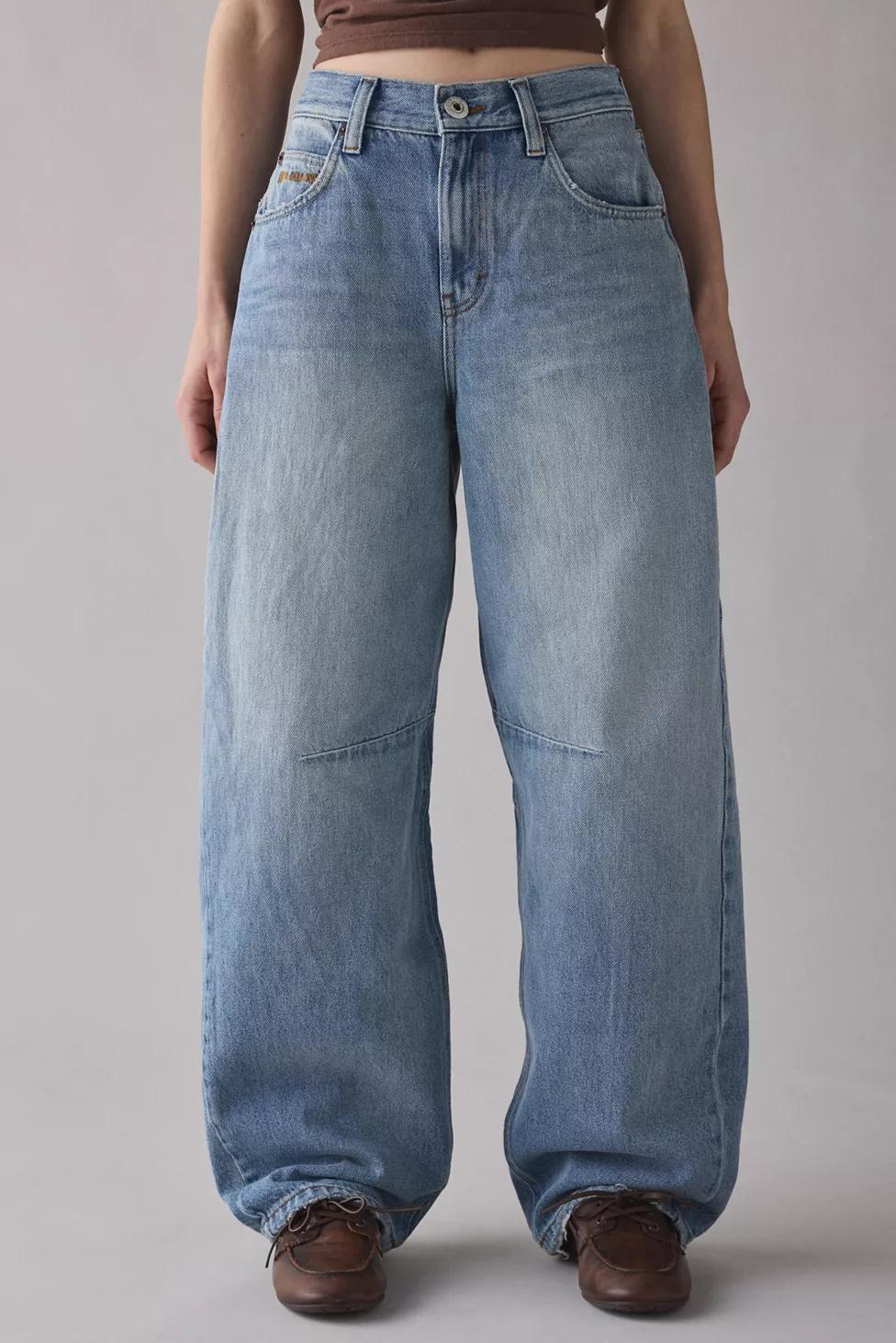 BDG Logan Buckle Baggy Barrel Jeans by BDG