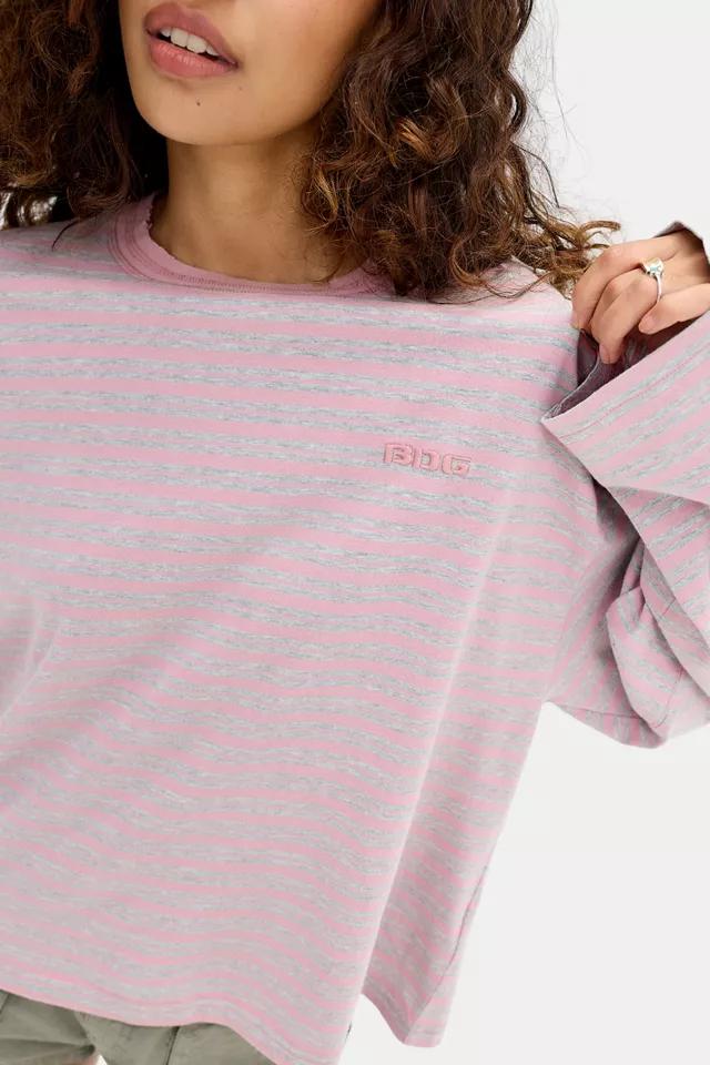 BDG Luca Striped Oversized Long Sleeve Tee by BDG