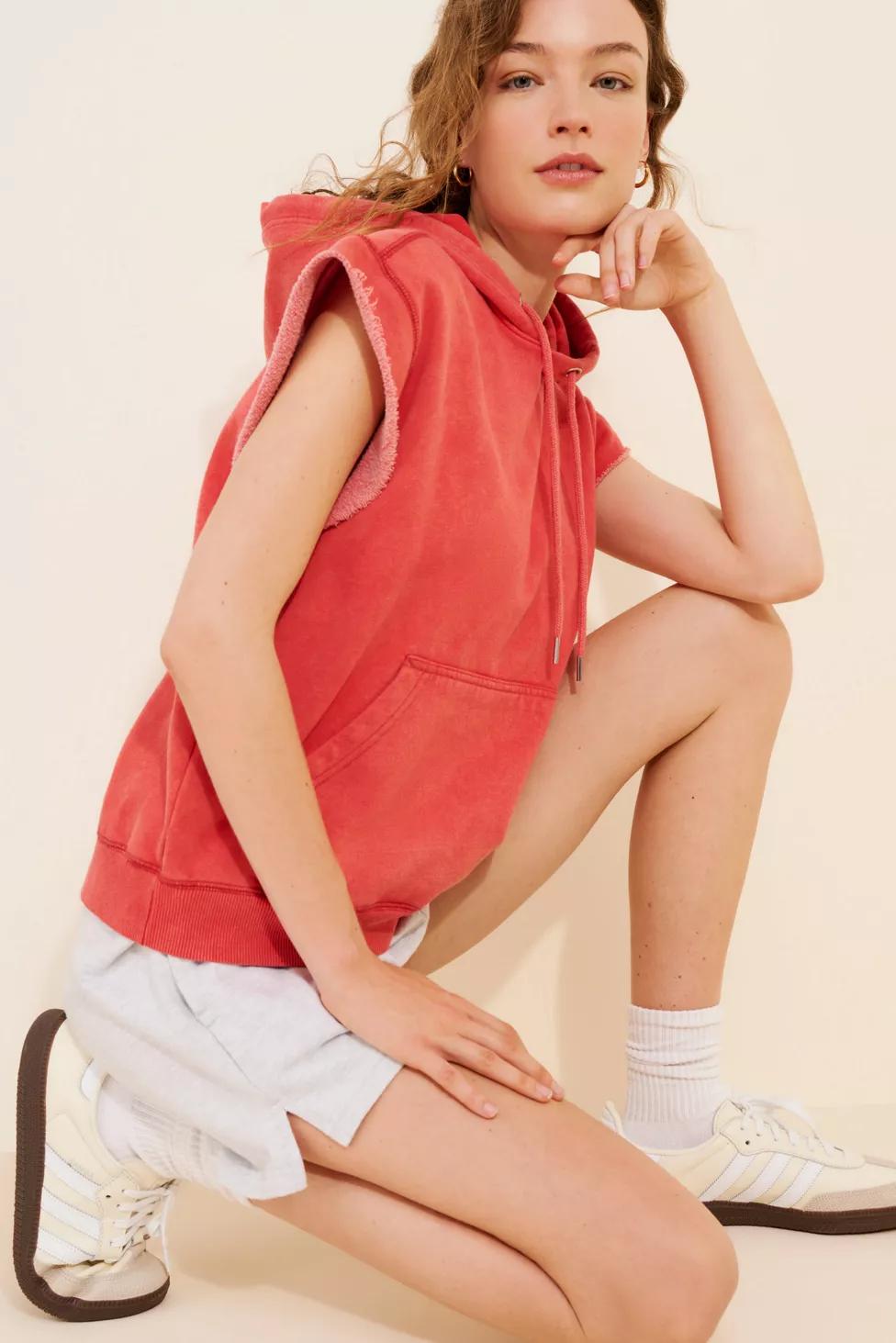 BDG Men's Bonfire Cutoff Cropped Hoodie Sweatshirt by BDG BDG Men's Bonfire Cutoff Cropped Hoodie Sweatshirt by BDG