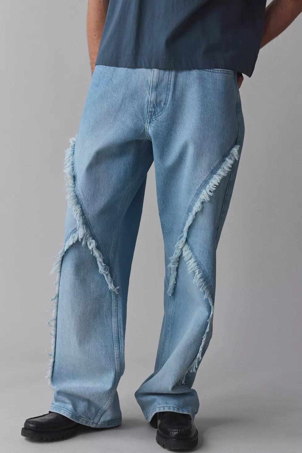 BDG Nitro Frayed Trim Baggy Fit Jean by BDG BDG Nitro Frayed Trim Baggy Fit Jean by BDG