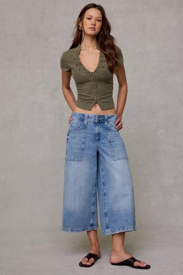 BDG Nomad Baggy Wide Leg Cropped Jeans by BDG