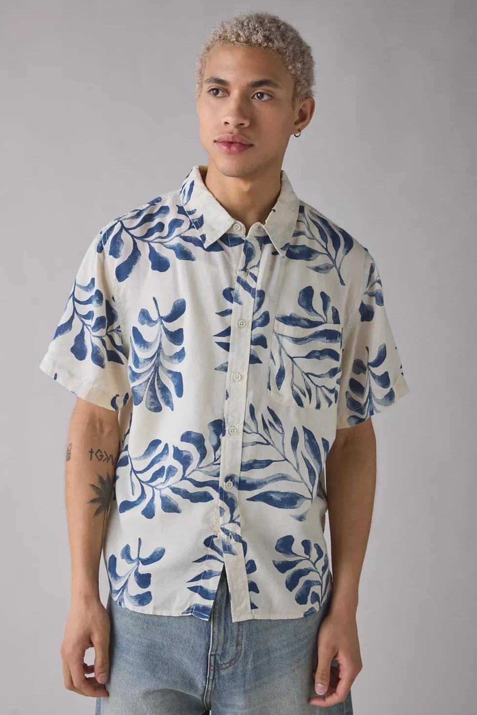 BDG Patterned Baggy Short Sleeve Shirt by BDG