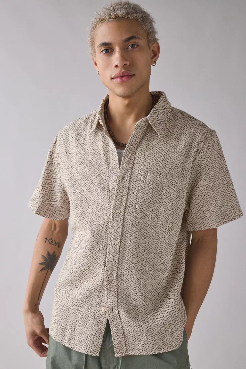 BDG Patterned Baggy Short Sleeve Shirt by BDG