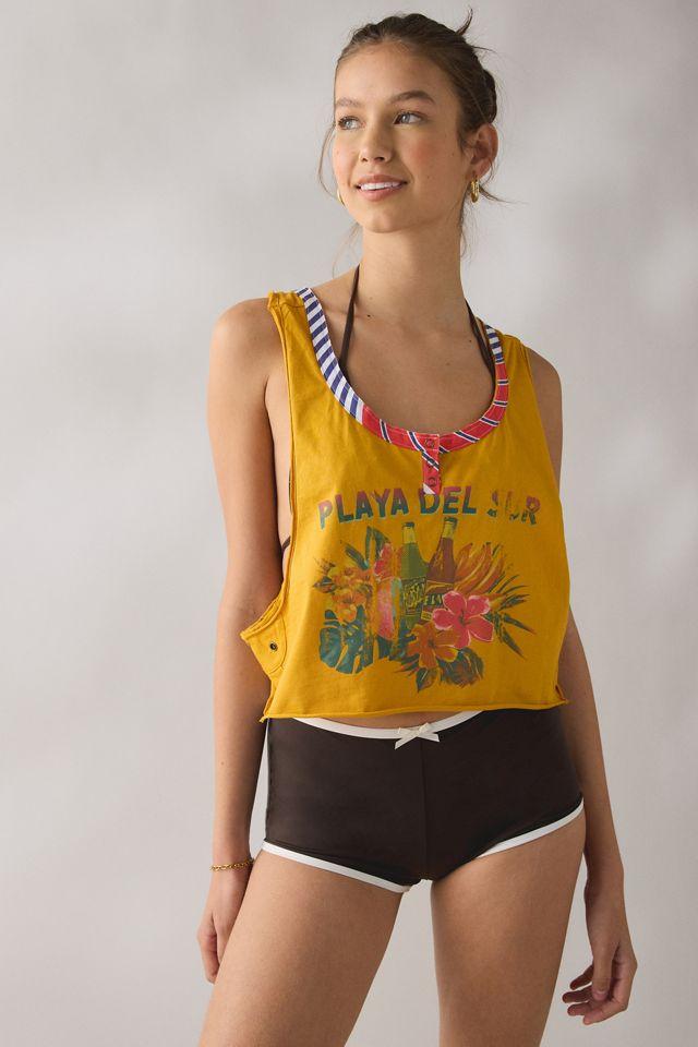 BDG Playa Del Sur Graphic Cropped Tank Top by BDG