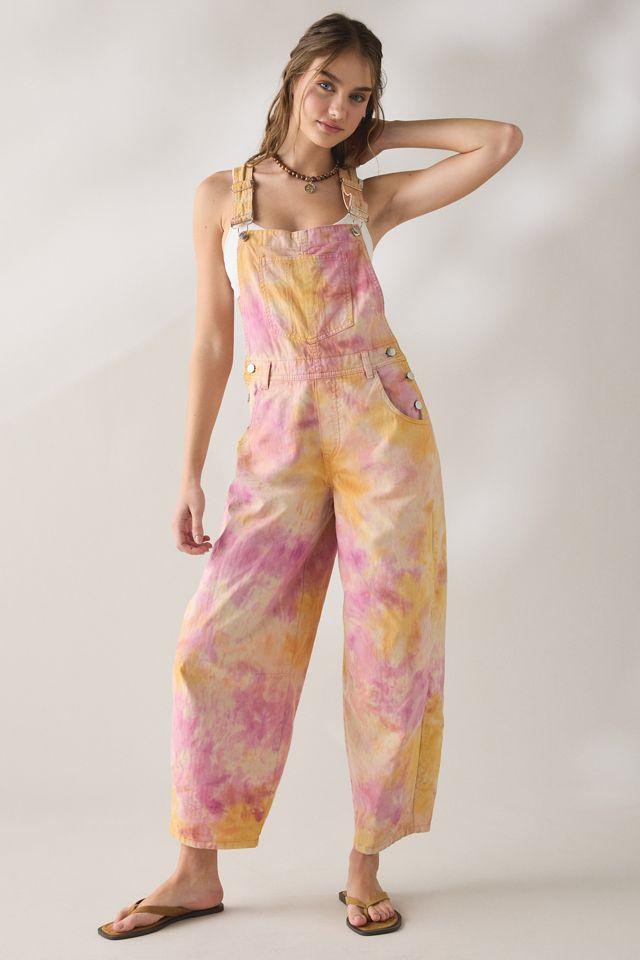 BDG Rih Cotton Canvas Extreme Barrel-Leg Overalls by BDG