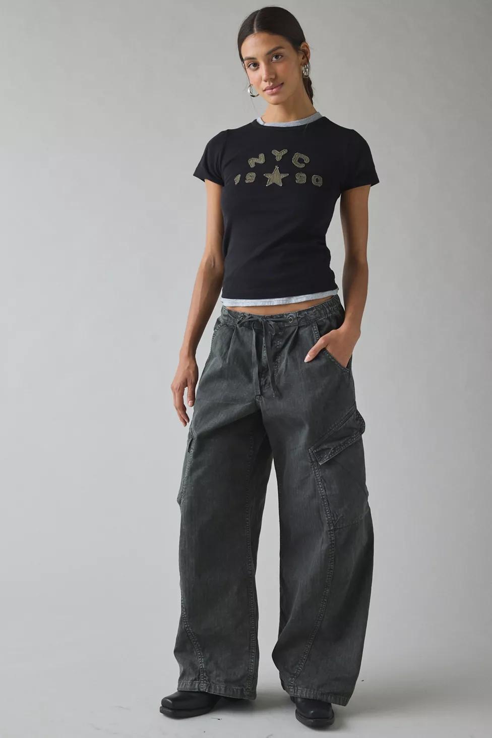 BDG Station Cocoon Baggy Barrel Leg Cargo Pants by BDG