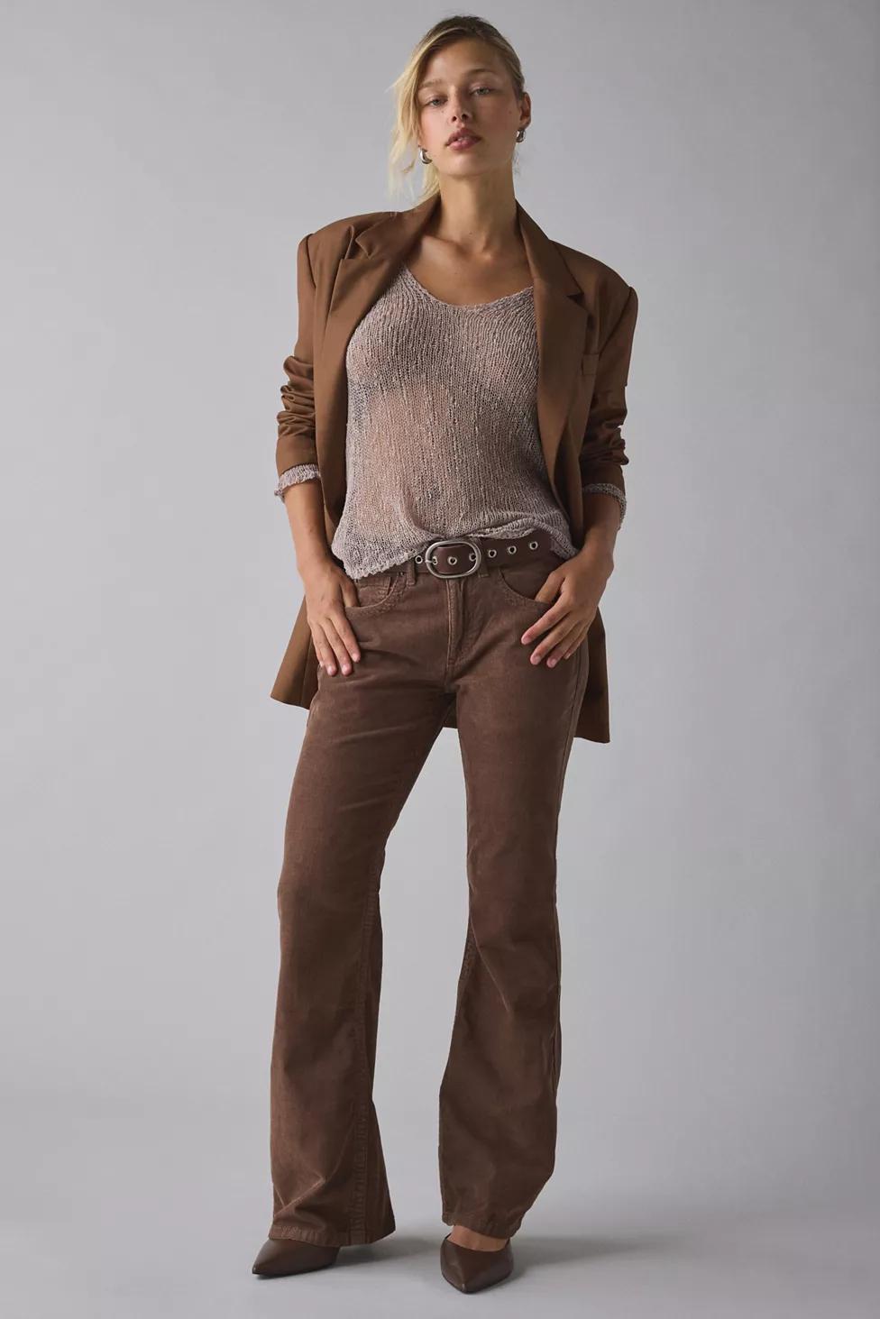 BDG Teo Relaxed Low-Rise Bootcut Corduroy Pants by BDG