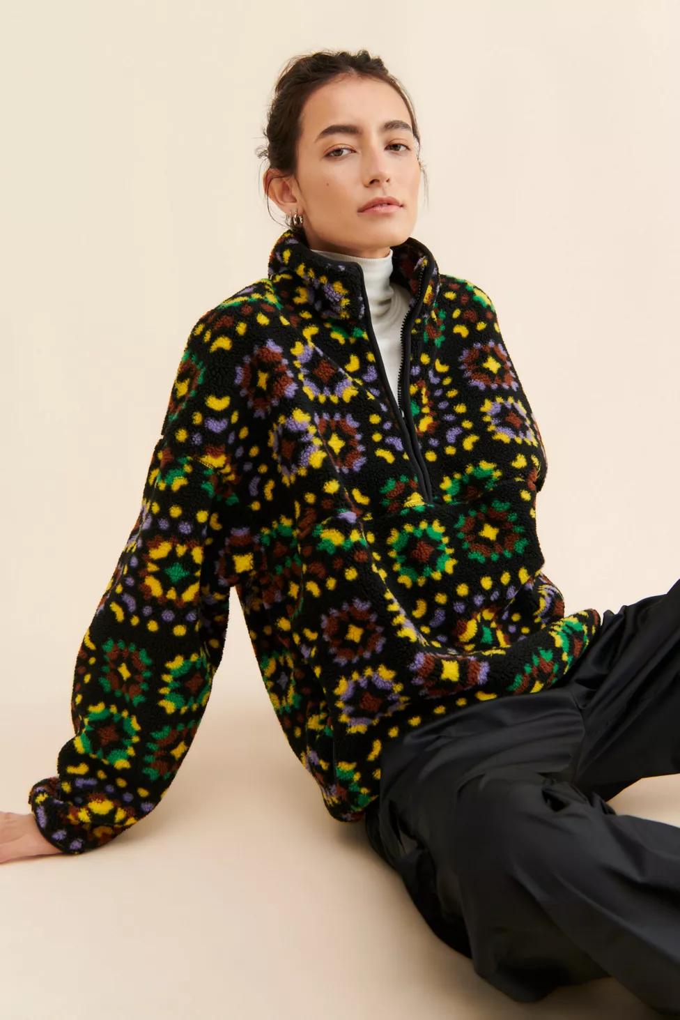 BDG Yosemite Half-Zip Pile Fleece Sweatshirt by BDG