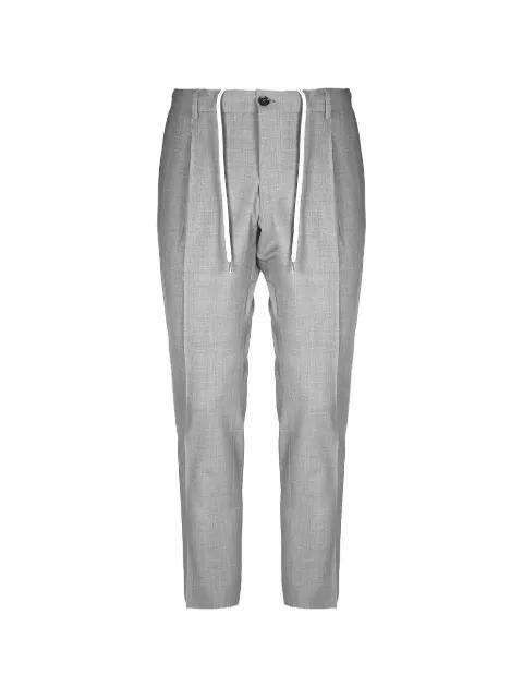 Riccardo drawstring pleated trousers by BE ABLE