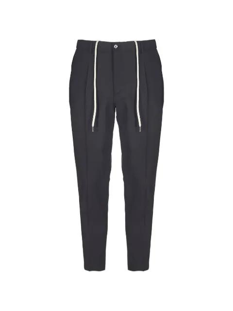 Riccardo drawstring pleated trousers by BE ABLE