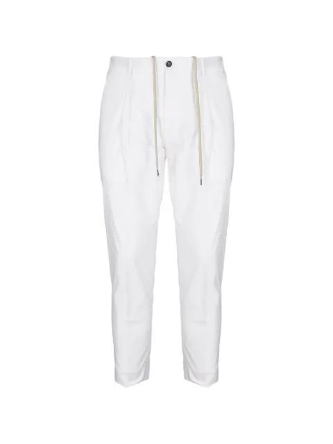 Riccardo drawstring pleated trousers by BE ABLE
