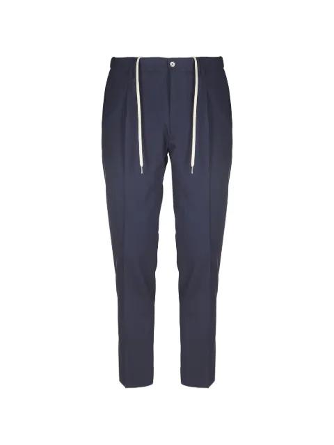 Riccardo drawstring pleated trousers by BE ABLE