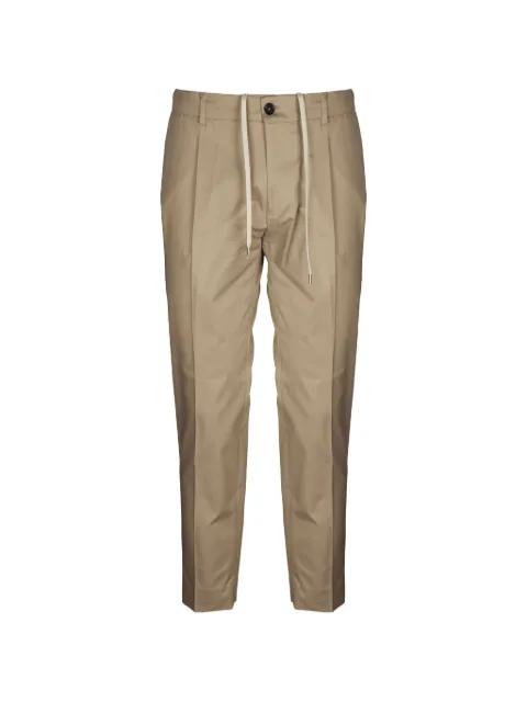 button drawstring trousers by BE ABLE