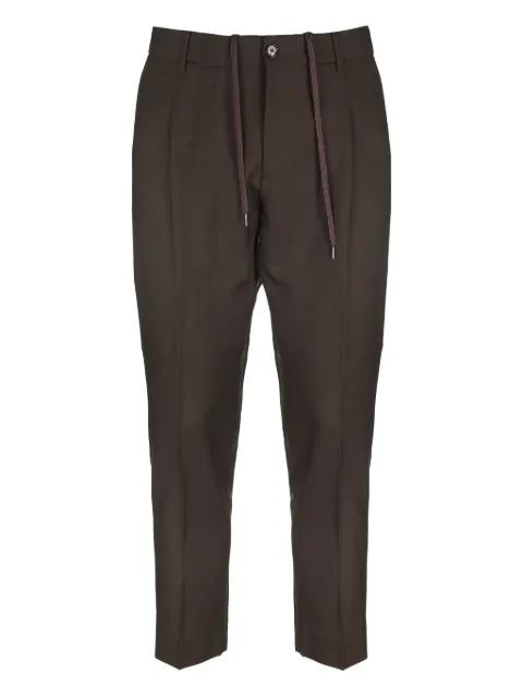 drawstring pleated trousers by BE ABLE