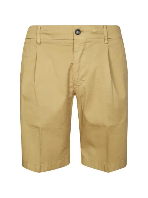 pleated bermuda shorts by BE ABLE