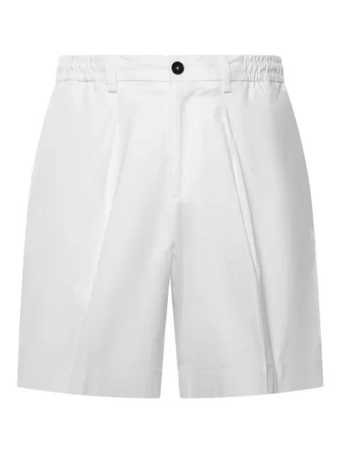 pleated cotton shorts by BE ABLE