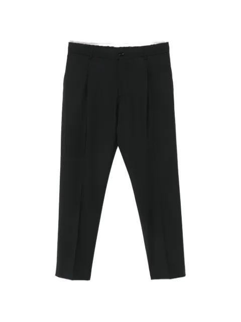 pleated-detail trousers by BE ABLE