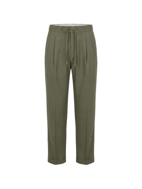 pleated drawstring trousers by BE ABLE