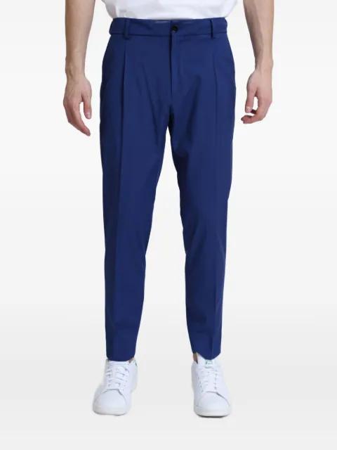 pleated elastic-waist trousers by BE ABLE