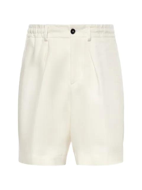 pleated elasticated-waist shorts by BE ABLE